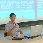 Piya Tan giving a meditation talk at Jurong Regional Library (2006)